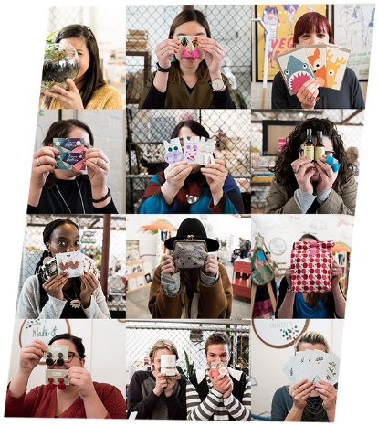 Several Pictures of makers from The Make It Collective