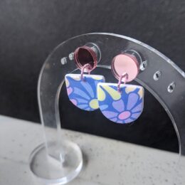 Sunshine Day Polymer Clay and Resin Dangle Earrings