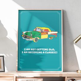 Classic car poster