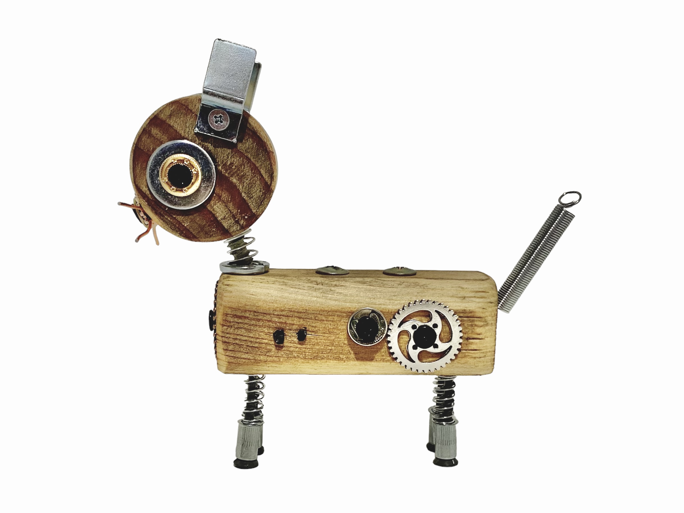 Emma - Wooden Steampunk Cat - Image 3