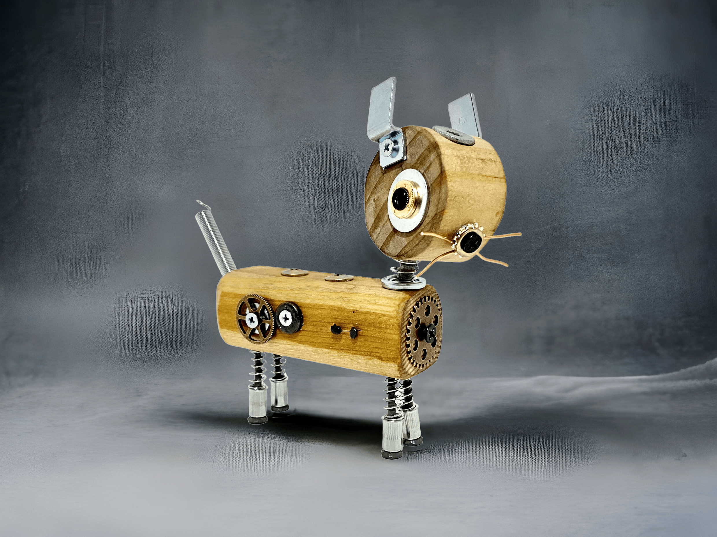 Emma - Wooden Steampunk Cat