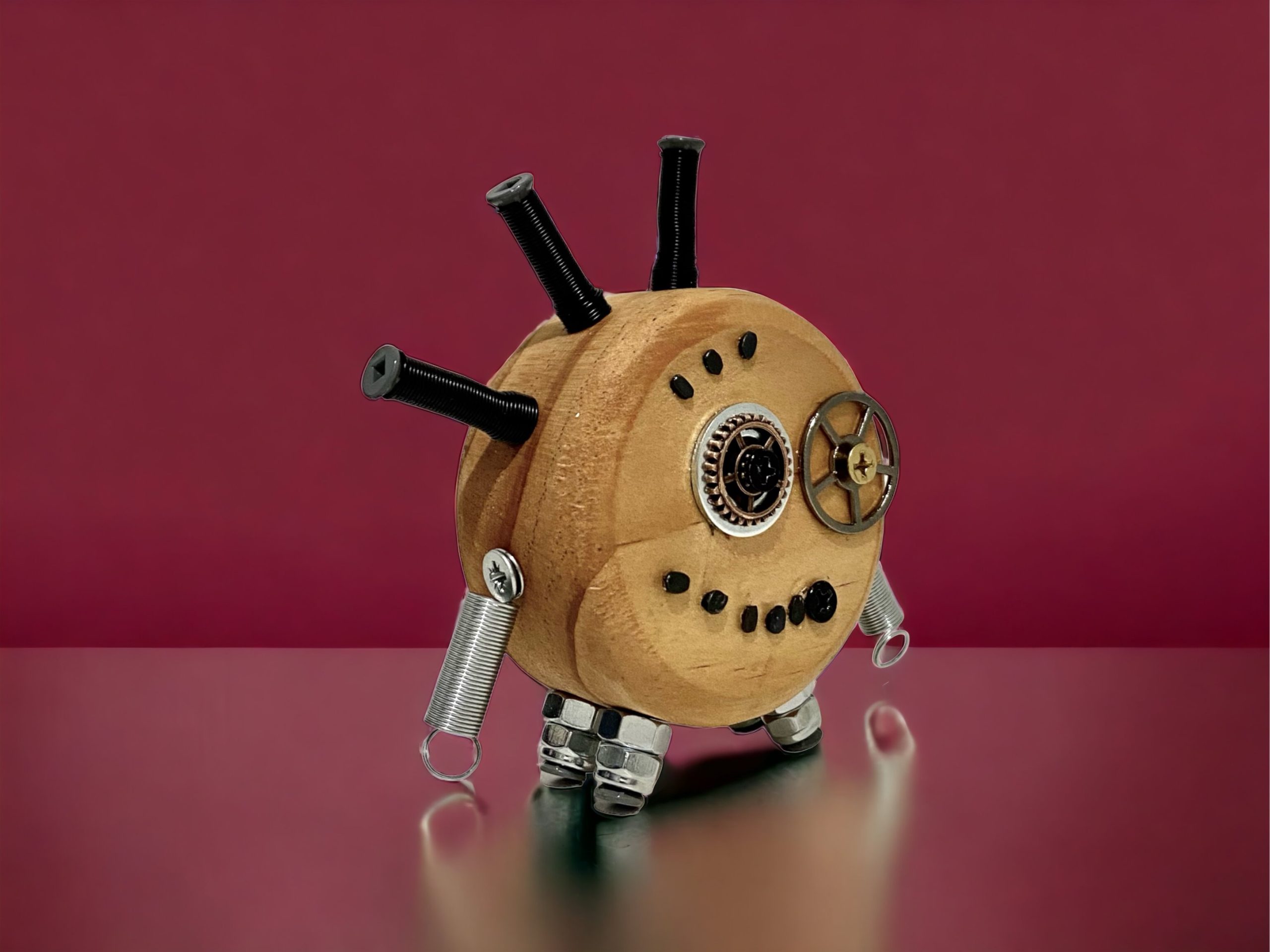 Oscar - Wooden Steampunk Robot