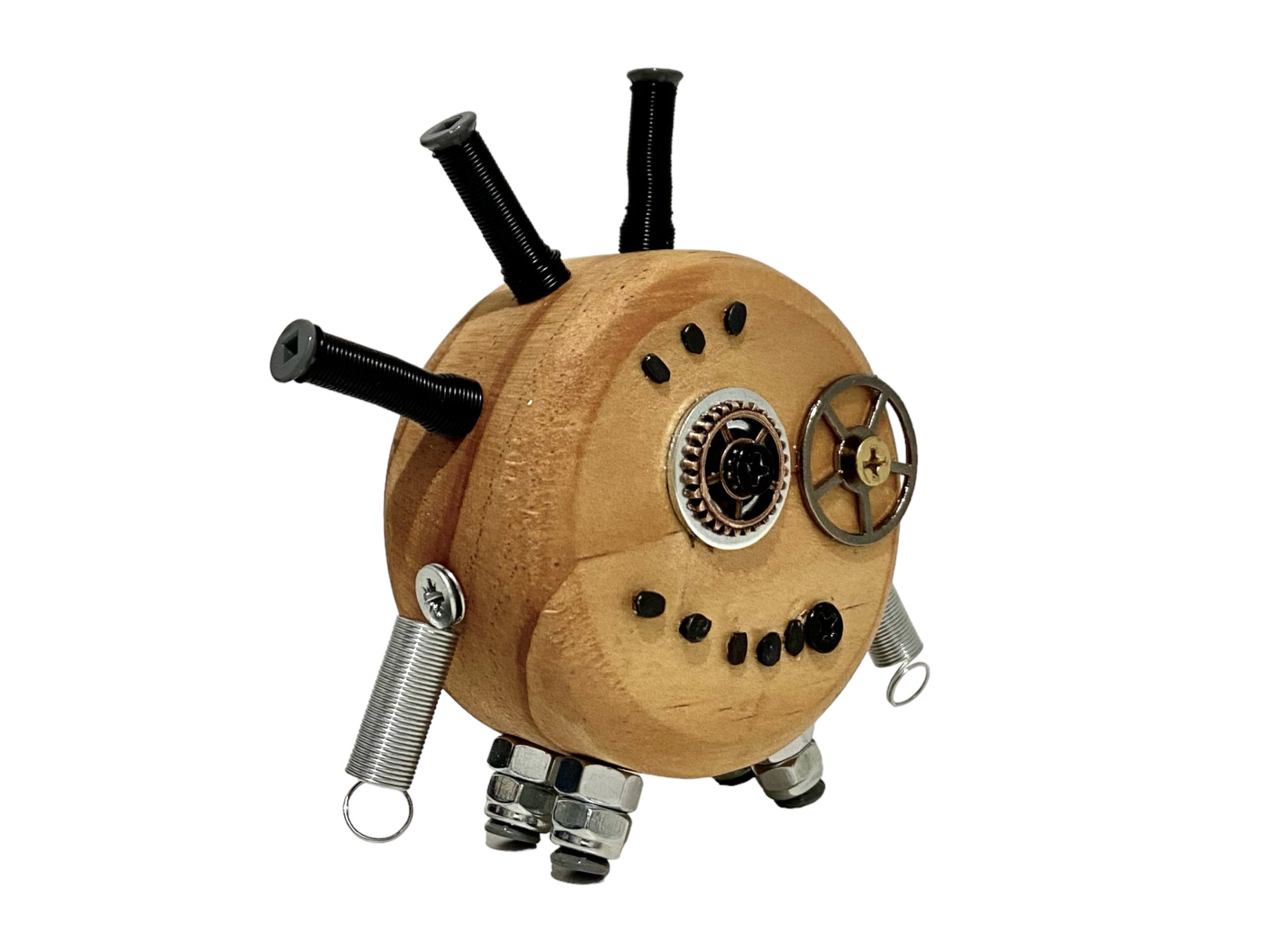Oscar - Wooden Steampunk Robot - Image 4