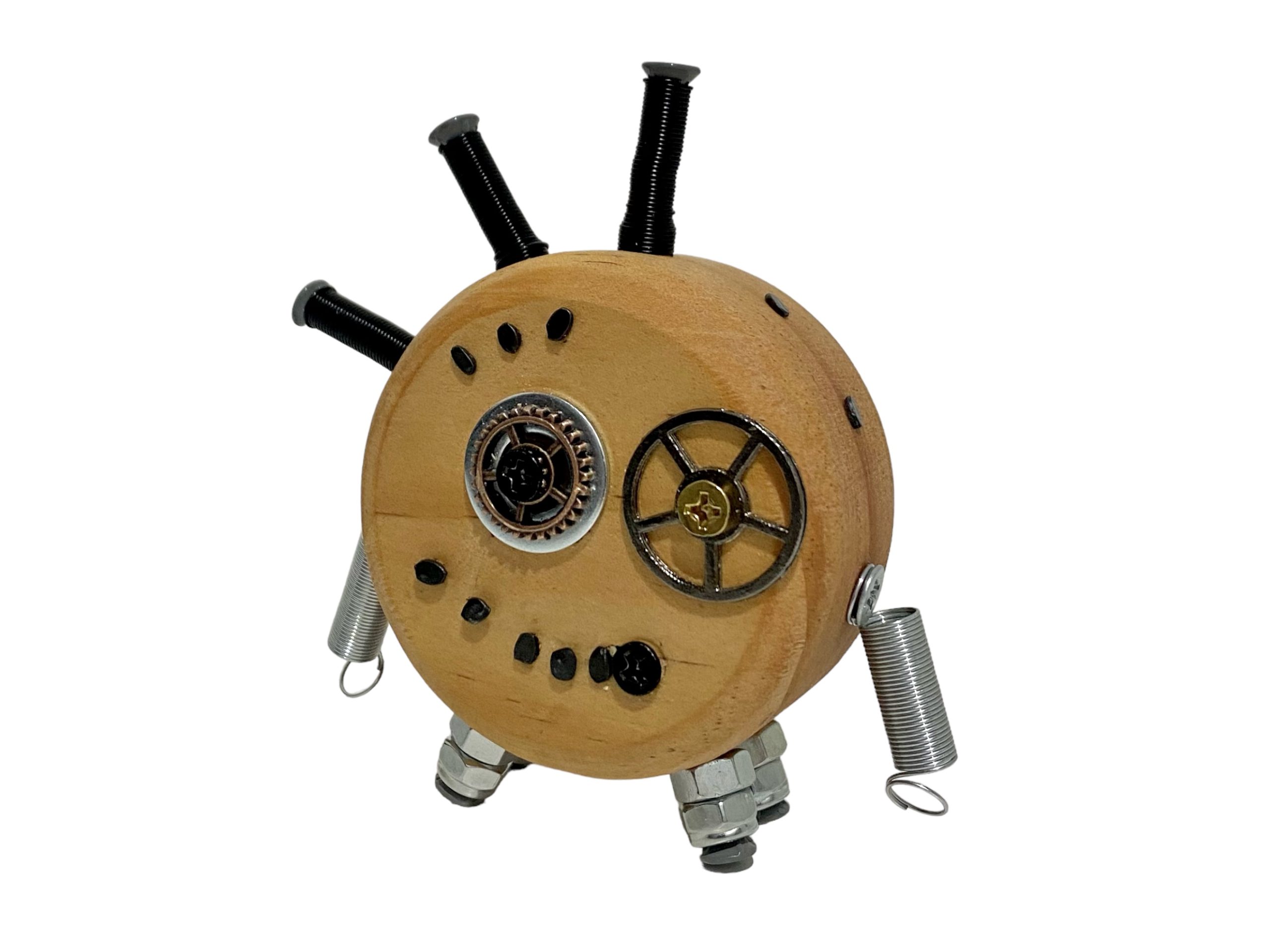 Oscar - Wooden Steampunk Robot - Image 6