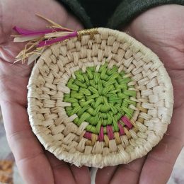 Handwoven bowl - First Signs of Spring