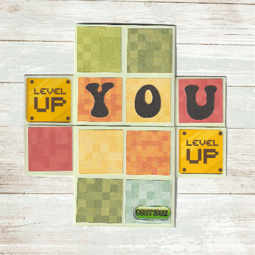 Card - minecraft style | Infinity | Neverending | Funfold | Birthday | Computer Game | Pixel Art | Gaming | Quirky - Image 4