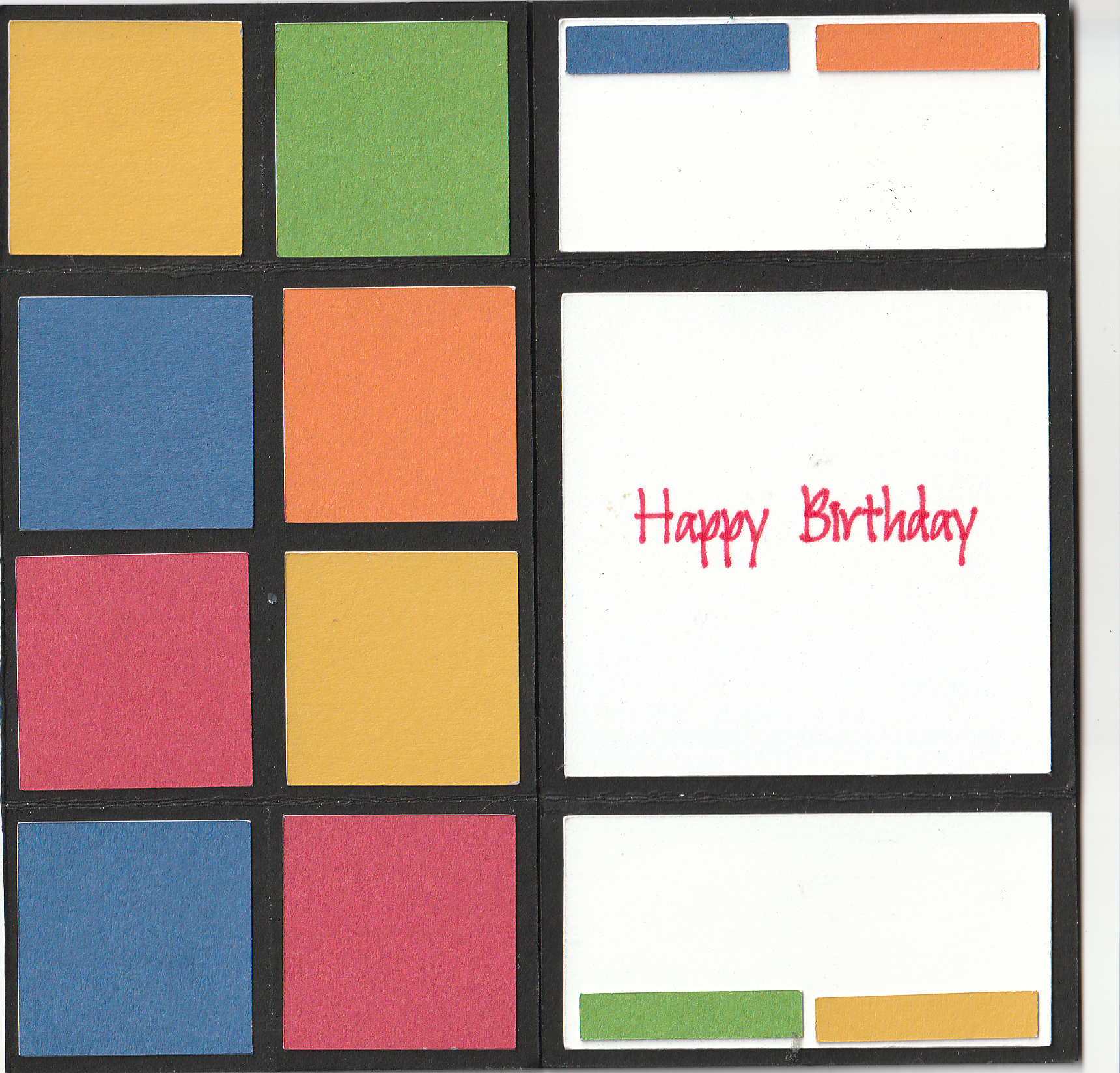 Colourful Puzzle Card Rubiks style | Infinity style | Birthday | Brain Teaser | 80's | Vintage | Quirky - Image 5