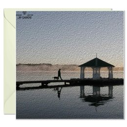 Greeting Card - Man and Dog