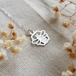 Blue Banded Bee Tiny Pendant