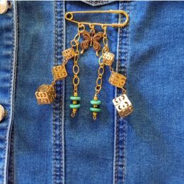 Dimensional Butterfly Metal Brooch