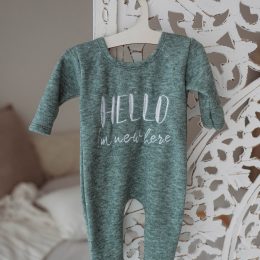 Hello I’m new here newborn romper