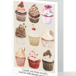 'I made you from scratch...' card